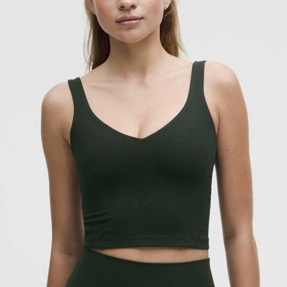 Lululemon Align Cropped Tank Top Crop in Rainforest Green Women’s Size 2 - Picture 1 of 8